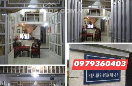 HẺM XE HƠI- CHỈ 4TY05- HUỲNH TẤN PHÁT , QUẬN 7, 2 TẦNG, NGANG 4 , DÀI 15